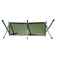 Load image into Gallery viewer, Portable Sleeping Cot Outdoor Hiking Camping Gear Green Olive Drab Steel Frame