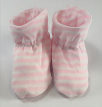 Load image into Gallery viewer, 2 Pack Baby Girl Bootie Set Pink & Gray Cloud Island Cotton Baby Shoes 6-12Month