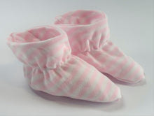Load image into Gallery viewer, 2 Pack Baby Girl Bootie Set Pink & Gray Cloud Island Cotton Baby Shoes 6-12Month