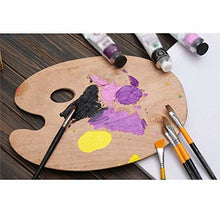 Load image into Gallery viewer, Large Paint Palette Tray Classically Designed Basswood Palette with Thumb Hole