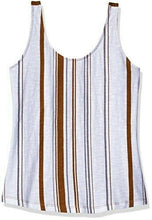 Load image into Gallery viewer, UG Apparel Women's Burnt Orange Striped Printed Tank Top
