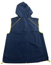 Load image into Gallery viewer, Hooded Water Resistant Windbreaker Vest by Hunter for Target Navy & Yellow X-Small