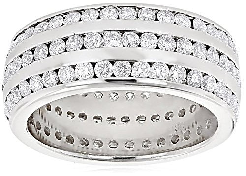 Sale Silver Triple Eternity Ring