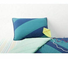 Load image into Gallery viewer, Pillowfort Geo Line Water Colors Pillow Sham Standard Blue / Teal