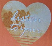 Load image into Gallery viewer, Life is Good Women's Creamy Scoop "Listen to Your Heart" Tee, Large, Orange