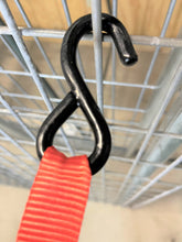 Load image into Gallery viewer, Ratchet Strap 1"x15' Rubber Coated S Hook Ratcheting Handle Quick Release Button