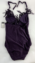 Load image into Gallery viewer, Women's Fringe Halter One Piece Swimsuit - Mossimo™ Chocolate Cherry M