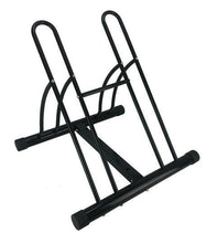 Load image into Gallery viewer, Bicycle Floor Stand/Storage Rack, Mountable Dual Sides, Indoor Outdoor Use - New