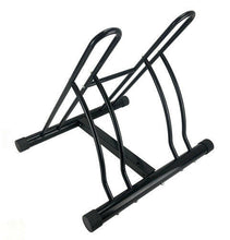 Load image into Gallery viewer, Bicycle Floor Stand/Storage Rack, Mountable Dual Sides, Indoor Outdoor Use - New