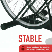 Load image into Gallery viewer, Bicycle Floor Stand/Storage Rack, Mountable Dual Sides, Indoor Outdoor Use - New