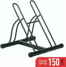 Load image into Gallery viewer, Bicycle Floor Stand/Storage Rack, Mountable Dual Sides, Indoor Outdoor Use - New