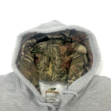Load image into Gallery viewer, Men's Full Zip Hoody Mossy Oak Hood Lining Pockets SPORT GREY - Size L