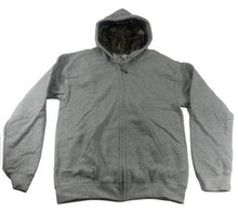 Load image into Gallery viewer, Mossy Oak Men's Aqua Defense Full Zip Sweatshirt Camo Hoodie Sport Grey Small