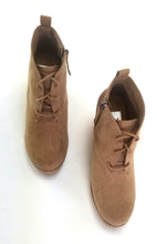Load image into Gallery viewer, Women's Dolce Vita Terri Lace Up Wedge Booties Color: Light Taupe Size: 5.5 US