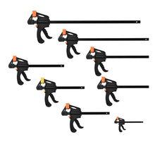 Load image into Gallery viewer, 6" Nylon BAR CLAMP - F Style Ratcheting Quick Release Grip - Woodworking Welding