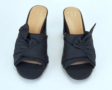 Load image into Gallery viewer, Women's Knotted Bow Mule Heel Pumps - A New Day, Color: Black, Size: 8 US