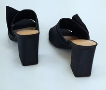 Load image into Gallery viewer, Women's Knotted Bow Mule Heel Pumps - A New Day, Color: Black, Size: 8 US