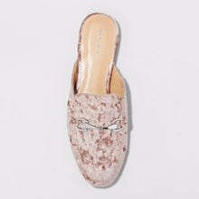Load image into Gallery viewer, Womens Merona Kona Pink Backless Mule Slip On Loafers Flats Color:Pink, Size:9.5