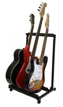 Load image into Gallery viewer, Zenison 3 Instrument Guitar Stand Display Rack Folding Padded All Guitars