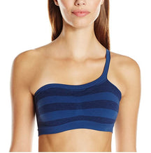 Load image into Gallery viewer, Hanes Women's Ultimate Bandini ComfortFlex Multiway Wirefree Bra XS Blue Stripe