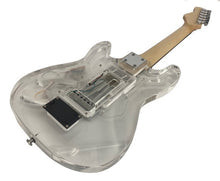Load image into Gallery viewer, Kids Clear Acrylic Mini Guitar with LED lights in Body and Fretboard