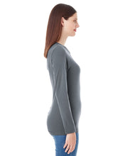 Load image into Gallery viewer, American Apparel Women's Classic Long-Sleeve T-Shirt - Asphalt Gray - Size Med