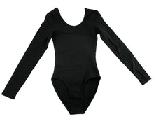 Load image into Gallery viewer, American Apparel Women's Cotton Spandex Long Sleeve Double U-Neck Bodysuit, XS