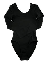 Load image into Gallery viewer, American Apparel Women's Cotton Spandex Long Sleeve Double U-Neck Bodysuit, XS