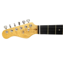 Load image into Gallery viewer, Full Size Left Handed Electric 6 String Guitar, Solid Wood Body and Bolt on Neck, Cable and Tremolo Arm, Color: Sun Burst