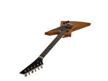 Load image into Gallery viewer, Full Size Right Handed Rock Style Electric 6 String Guitar, Solid Wood Body and Bolt on Neck, Cable and Allen Wrench, Color: Natural Brown