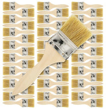 Load image into Gallery viewer, Value 12 Pack of 2" Paint Brushes for Paint Stains Varnishes Glues Gesso & More