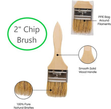Load image into Gallery viewer, Value 12 Pack of 2" Paint Brushes for Paint Stains Varnishes Glues Gesso & More