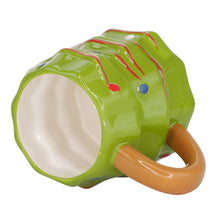 Load image into Gallery viewer, Threshold Earthenware Christmas Tree Coffee Mug Sculpted Glazed 15.5oz Green