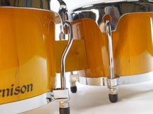 Load image into Gallery viewer, Zenison - BONGO DRUMS 8+9" SET, NATURAL WOOD Dual Bongos WORLD LATIN Percussion