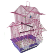 Load image into Gallery viewer, Bird Cage 18" Hanging Wire Bird House PINK