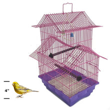 Load image into Gallery viewer, Bird Cage 18" Hanging Wire Bird House PINK