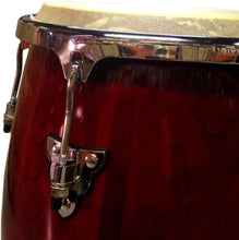 Load image into Gallery viewer, 11" inch Conga Hand Drum Natural Rawhide Head with Drummer Stand,