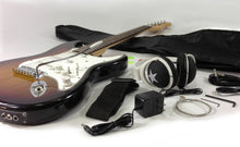 Load image into Gallery viewer, Zenison ELECTRIC GUITAR 20 Pc DELUXE Starter Silent Kit HEADPHONES STRINGS BAG