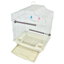 Load image into Gallery viewer, Bird Cage 14" Hanging Wire Bird House WHITE