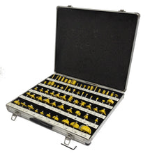 Load image into Gallery viewer, 66 piece ROUTER BIT SET - 1/4" shank NEW CARBIDE BITS Aluminum Carry Case