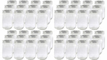 Load image into Gallery viewer, Case of 48 - Mason Jars 16oz Regular Mouth Glass Canning Jars w/ Lids & Bands