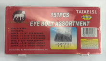 Load image into Gallery viewer, 151 Piece Eye Bolt Screw Hook Assorted Set TAIAE151 White Dog Brand