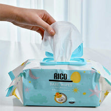 Load image into Gallery viewer, RICO Baby Wipes 900 Count, Fragrance Free, Extra Large, Moisturizing 9x100 pack