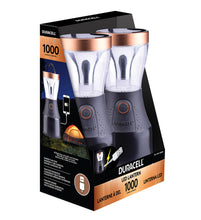 Load image into Gallery viewer, 2-Pack Duracell LED LANTERNS 1000 Lumen USB Charging Waterproof Camping Emergency