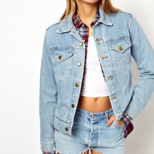 Load image into Gallery viewer, <p>American Apparel Light Wash Unisex Denim Jacket - X-Small </p>