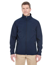 Load image into Gallery viewer, UltraClub Men's Soft Shell Weather Resistant 3 Layer Jacket - Navy - 3XL - New