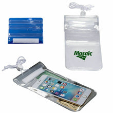 Load image into Gallery viewer, 4- Pack Double Pocket Clear Water Resistant Bags with Zip Lock Lanyards
