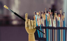 Load image into Gallery viewer, Wooden Right Hand - 12" Body Artist Model, Jointed Articulated Flexible Fingers