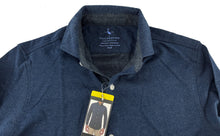 Load image into Gallery viewer, Tailorbyrd Men's Soft Flannel Feel Dress Shirt Long Sleeve Collared Denim & Gray Small