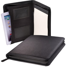 Load image into Gallery viewer, Naples Tablet Padfolio - Portfolio with Writing Pad Zippered Faux Leather